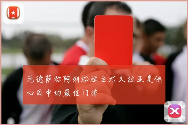 范德萨称阿利松适合尤文拉亚是他心目中的最佳门将